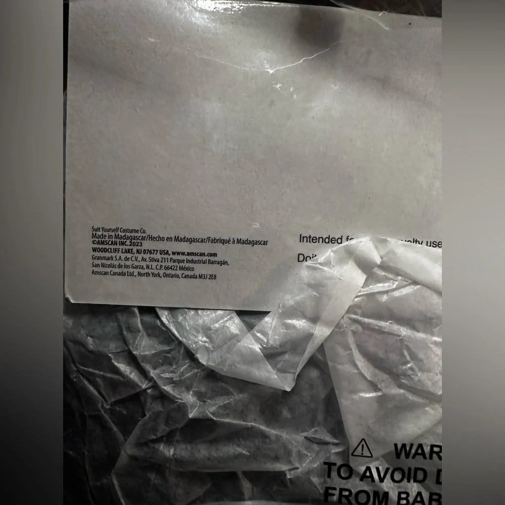 Skeleton Glow-in-the-Dark Full Body Catsuit Costume Adult Size L/XL NWT - Picture 7 of 9